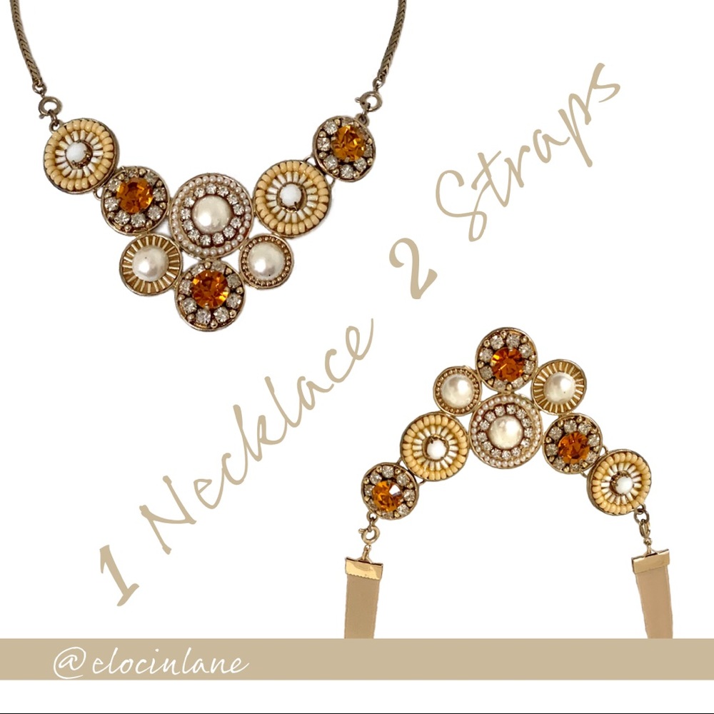 Pearl and Stone Statement Necklace